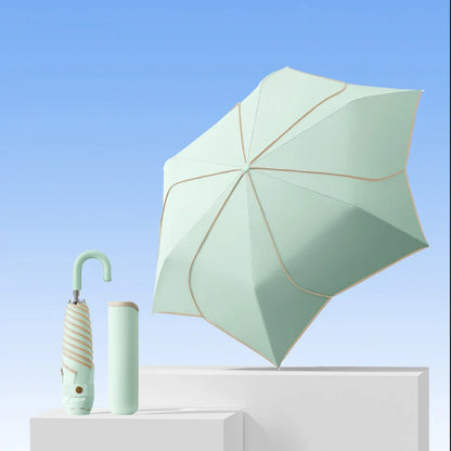 Parapluie Japonais Pliable Fleur | Ombrelle Anti-UV UPF50+ 100% UV & Pluie
