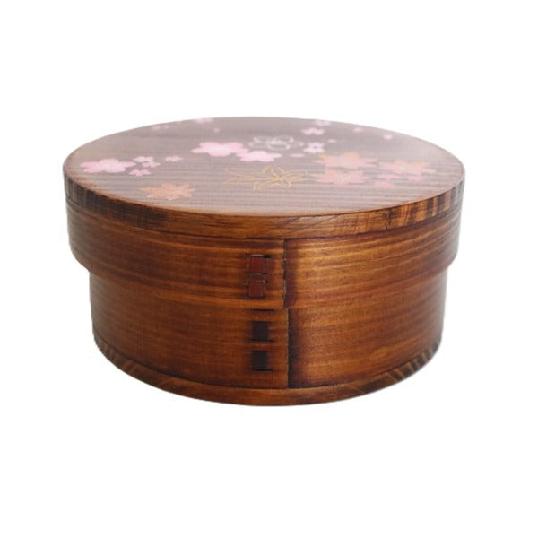 Boîte Bento Japonaise Magewappa Sakura & Momiji – Bois de Cèdre 650 ml