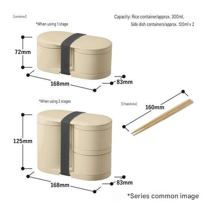 Lunch Box Isotherme MOTTERU avec Compartiments Modulables et Baguettes Intégrées
