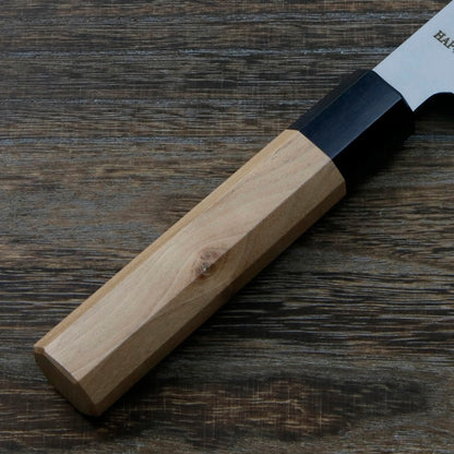 Couteau japonais Santoku Hiroyuki 170 mm – Acier HAP40 65 HRC, manche en noyer
