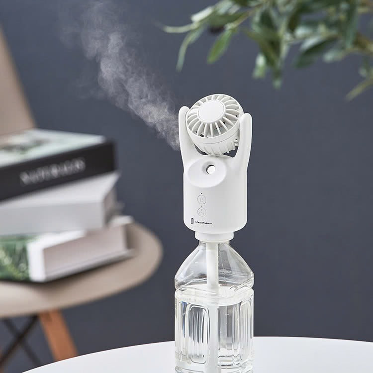 Ventilateur brumisateur rechargeable 3-en-1 pour bouteille – Life on Products