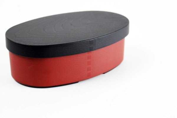 Boîte Bento Japonaise Style Magewappa Rouge – 500 ml, Fabrication Japonaise