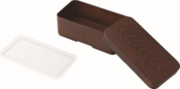 Boîte Bento Japonaise Style Magewappa Rectangulaire Marron – 520 ml, Fabrication Japonaise