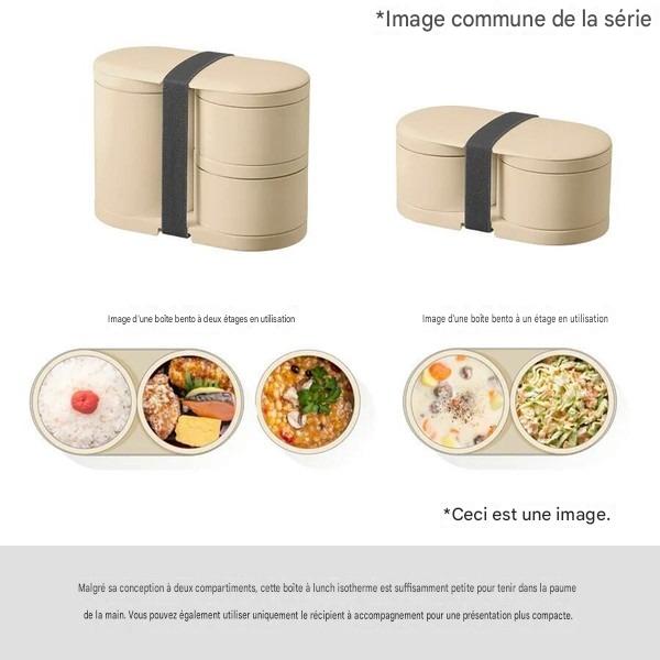 Lunch Box Isotherme MOTTERU avec Compartiments Modulables et Baguettes Intégrées