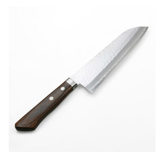 Couteau japonais Santoku 165 mm – Acier VG10 Damas 17 couches martelé