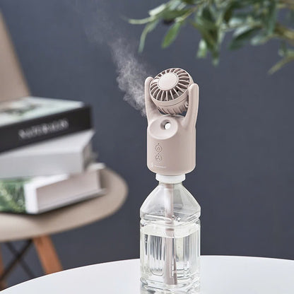 Ventilateur brumisateur rechargeable 3-en-1 pour bouteille – Life on Products