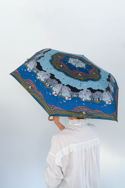 Parapluie Pliant BIEI Mini Umbrella marble SUD Mint