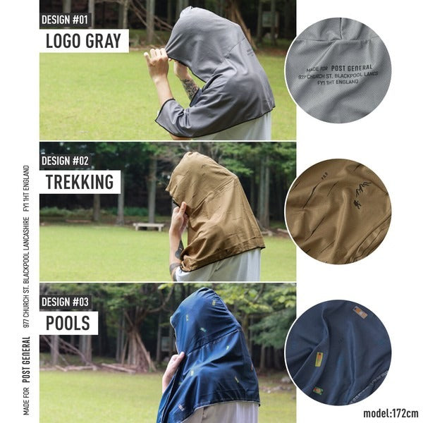 Serviette à Capuche Rafraîchissante UV UPF50+ POST GENERAL | Quick Dry Hoodie Towel