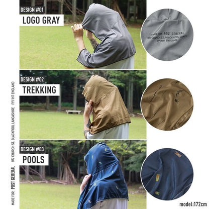 Serviette à Capuche Rafraîchissante UV UPF50+ POST GENERAL | Quick Dry Hoodie Towel