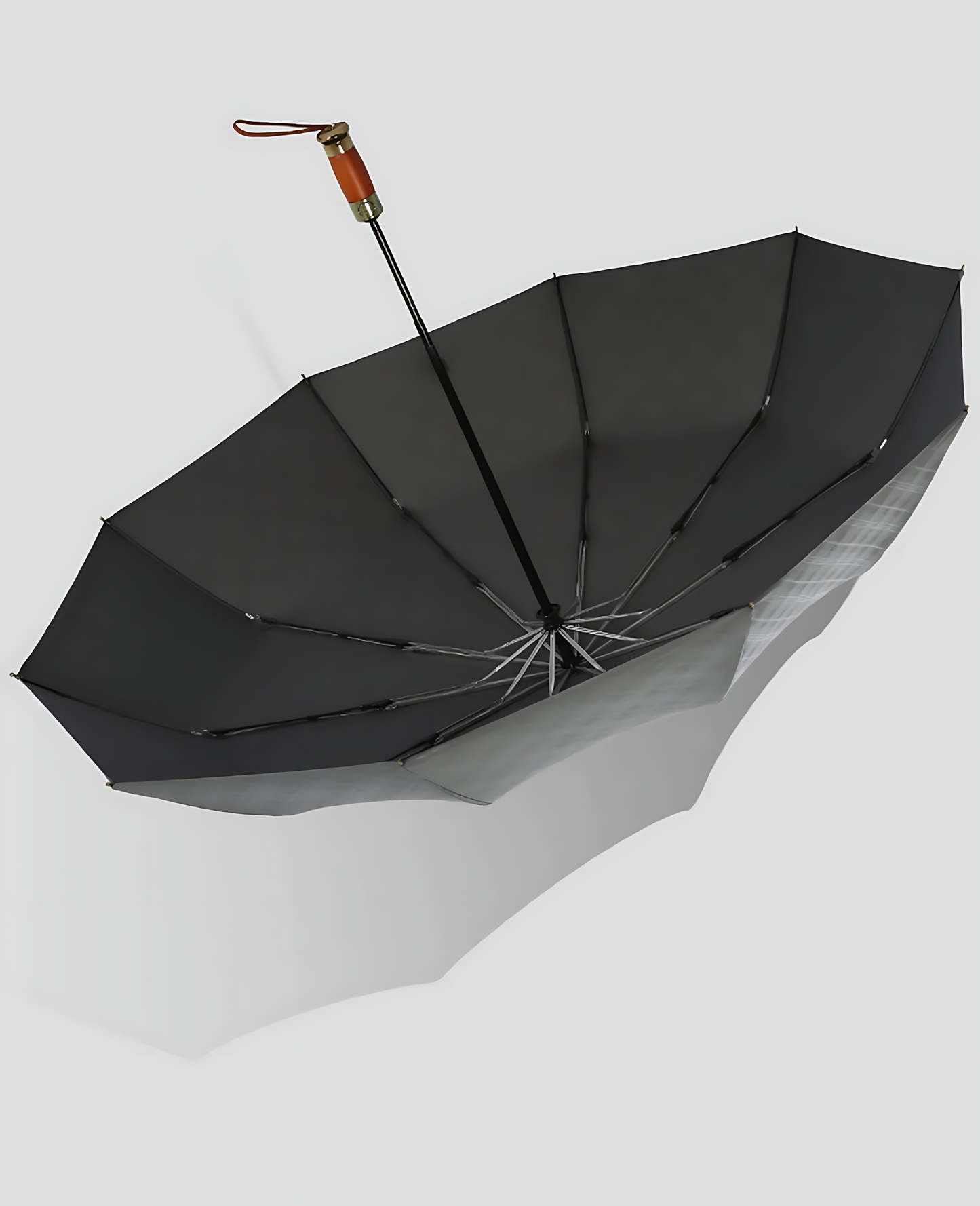 Parapluie Japonais Pliable Homme Triple Pli Automatique Anti-UV Kumokasa | Pluie & Soleil