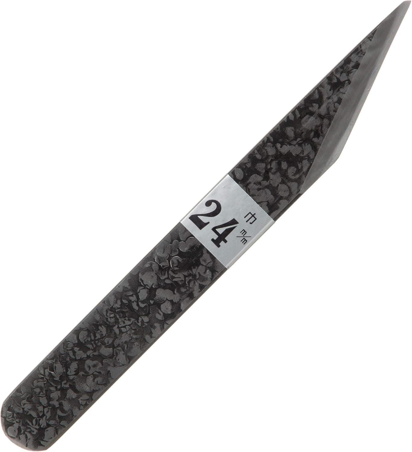 Couteau Kiridashi Japonais Ryuzo Tsuchime – Acier Carbone Forgé (18 mm & 24 mm)