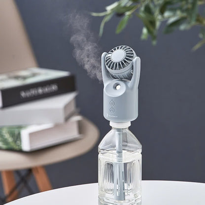 Ventilateur brumisateur rechargeable 3-en-1 pour bouteille – Life on Products