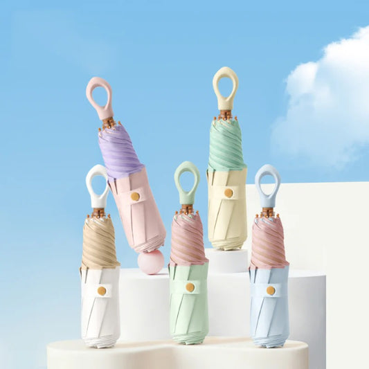 Parapluie Japonais Pliable Fleur | Ombrelle Anti-UV UPF50+ 100% UV & Pluie