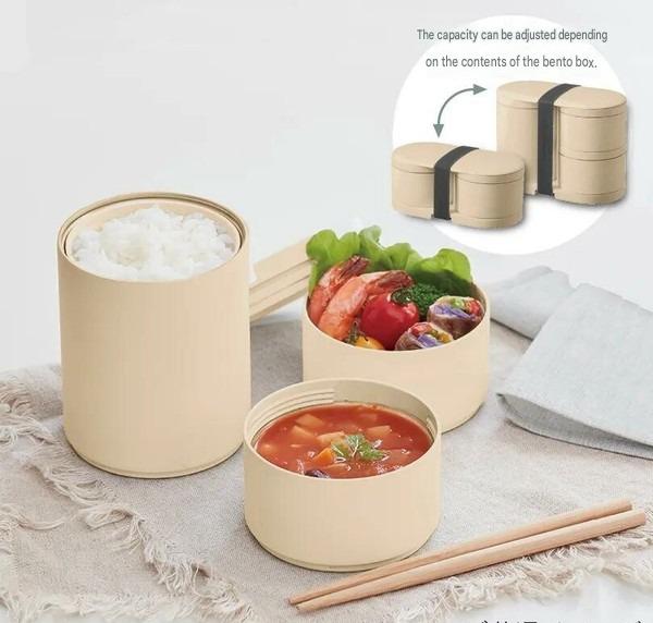 Lunch Box Isotherme MOTTERU avec Compartiments Modulables et Baguettes Intégrées
