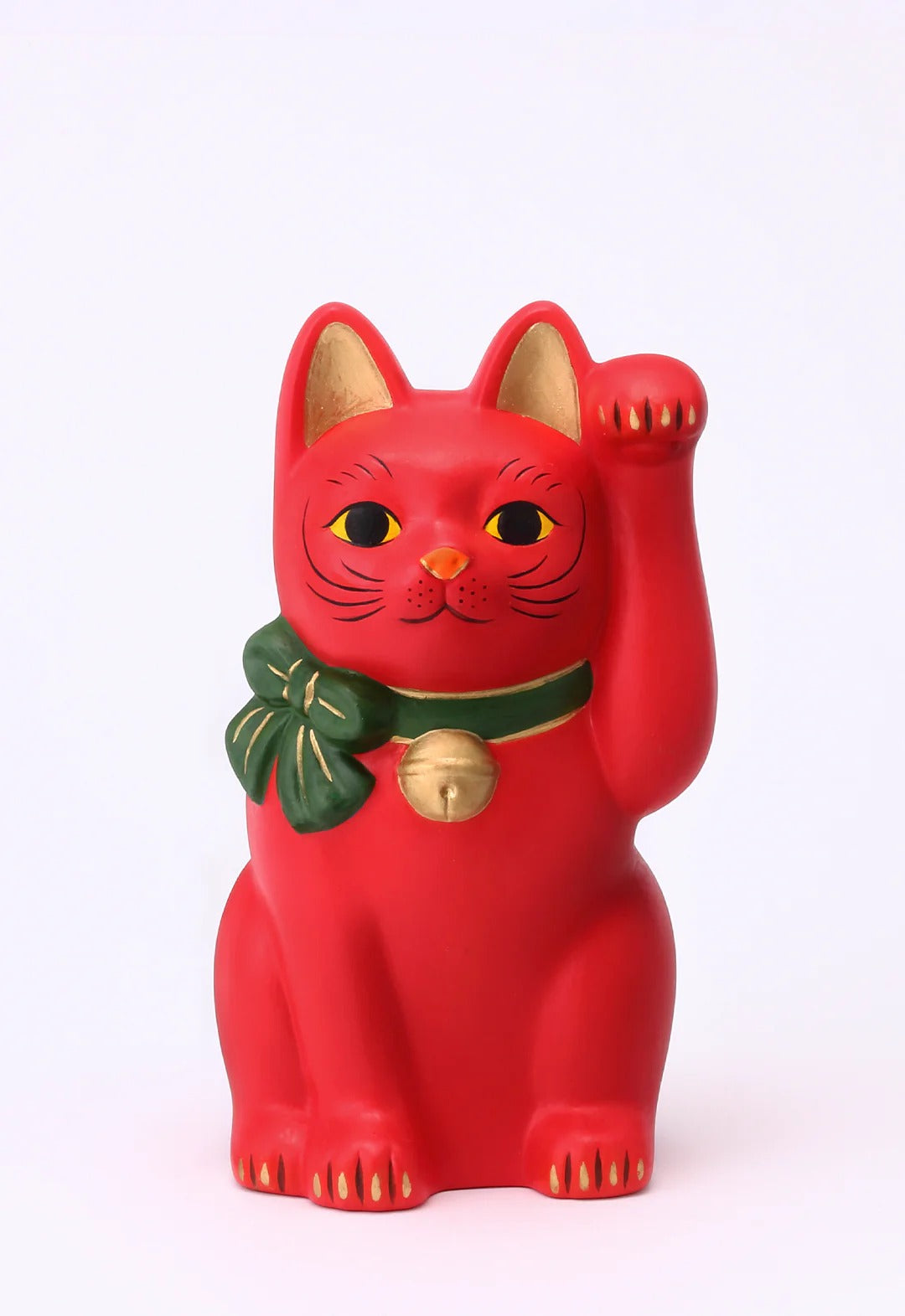 Authentic Japanese Maneki Neko Fukumusubi 15 cm | Handmade Lucky Cat from Seto