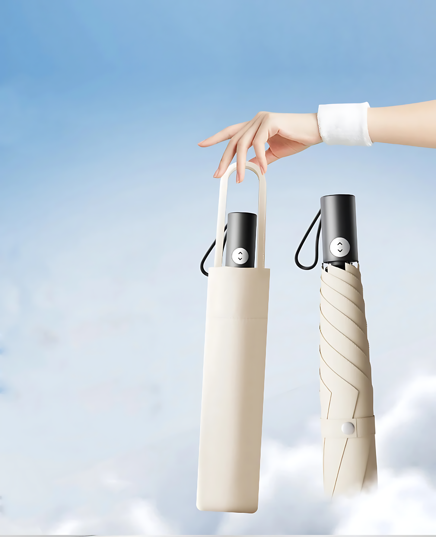 Parapluie Pliable Homme Auto-Ouvrant Anti-UV Kumokasa | Pluie & Soleil