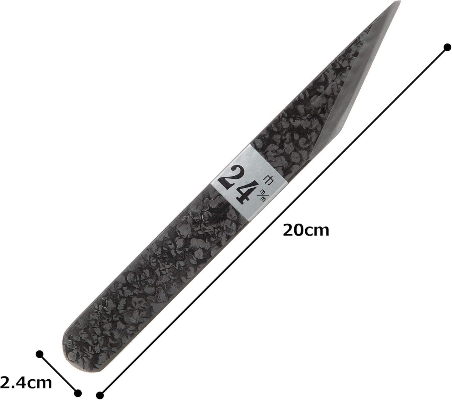 Couteau Kiridashi Japonais Ryuzo Tsuchime – Acier Carbone Forgé (18 mm & 24 mm)