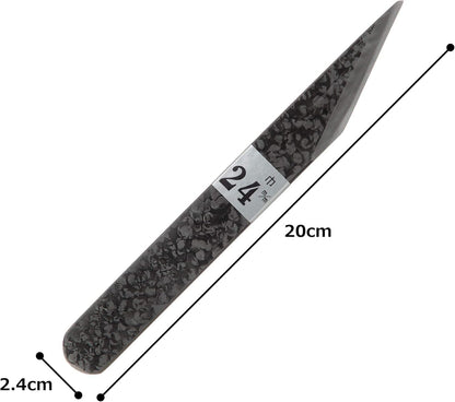 Couteau Kiridashi Japonais Ryuzo Tsuchime – Acier Carbone Forgé (18 mm & 24 mm)