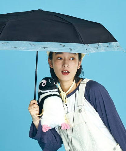 Ombrelle pliante Aquarium de Sumida × Wpc. Swimming Penguin 54 cm – UV 100 %, UPF50+
