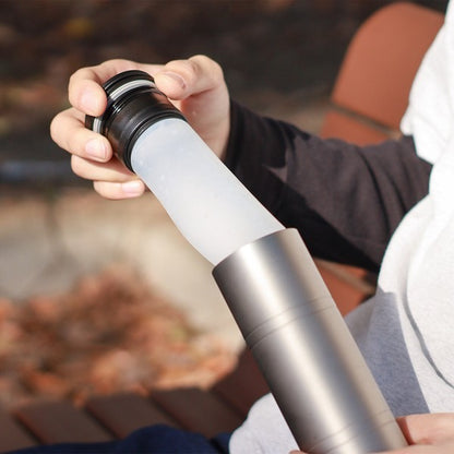 Gourde Isotherme 2 En 1 Avec Poche De Glace Réutilisable