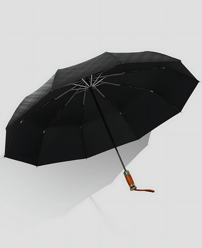 Parapluie Japonais Pliable Homme Triple Pli Automatique Anti-UV Kumokasa | Pluie & Soleil