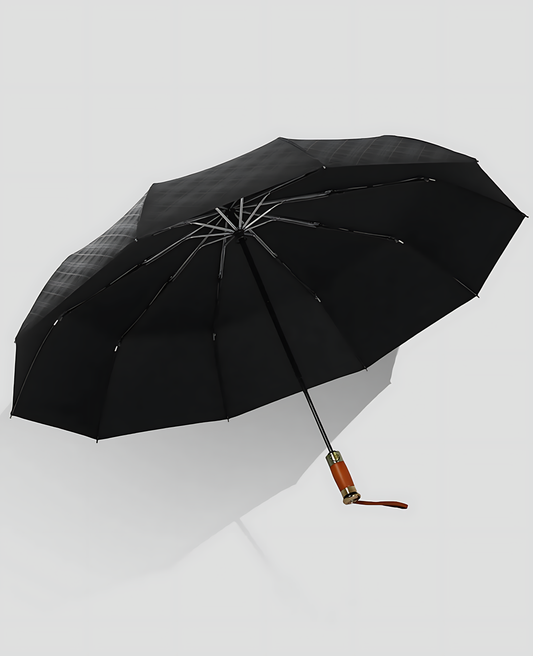 Parapluie Japonais Pliable Homme Triple Pli Automatique Anti-UV Kumokasa | Pluie & Soleil