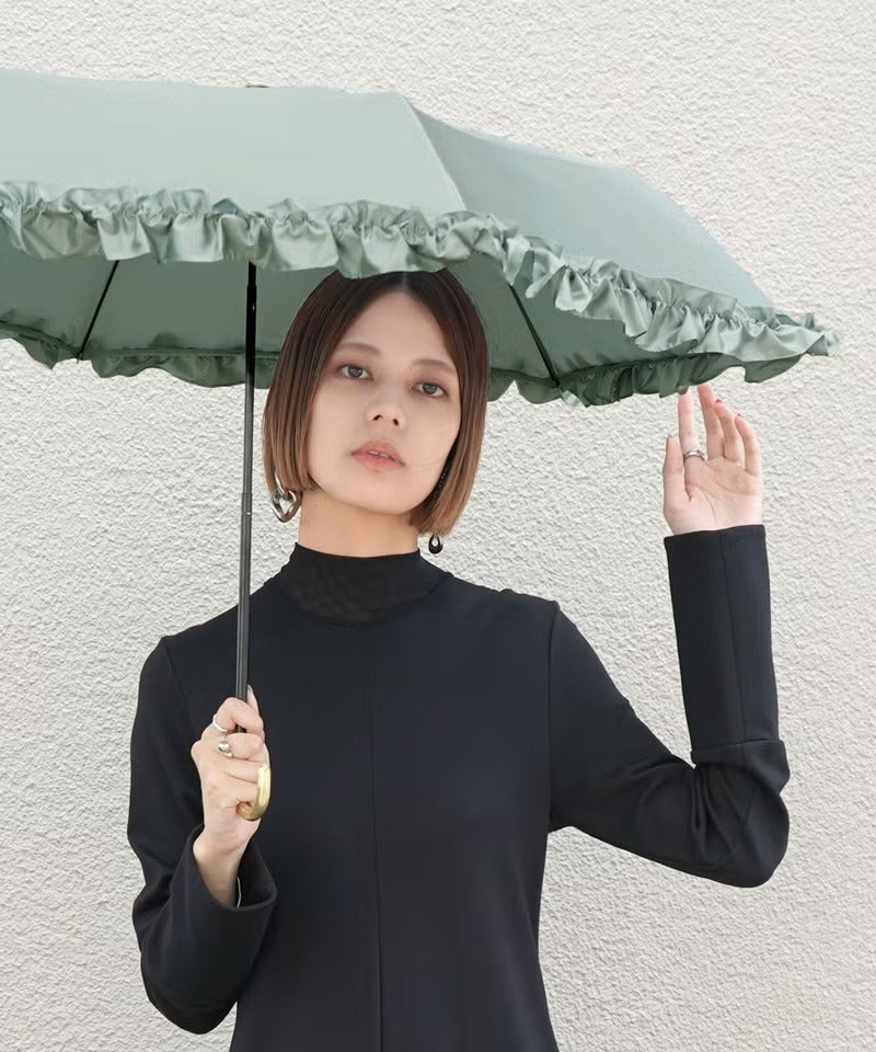 Parapluie Pliable Mini Volants Satinés Wpc. | Pluie & Soleil