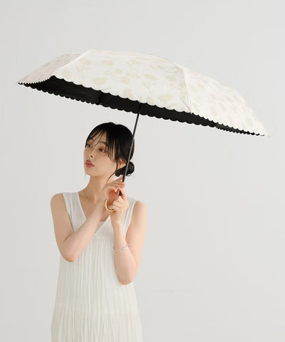 Parapluie Pliable Mini Motif Floral Ombre Anti-UV Wpc.