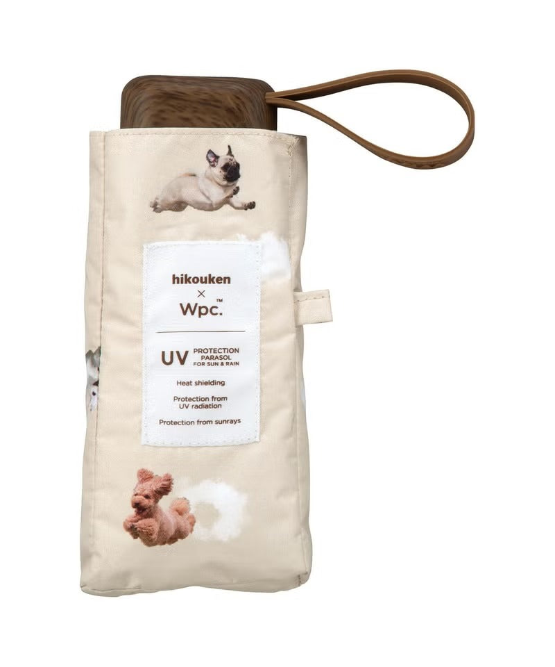 Ombrelle pliante Flying Dog × Wpc. Mini 47 cm – UV 100 %, UPF50+