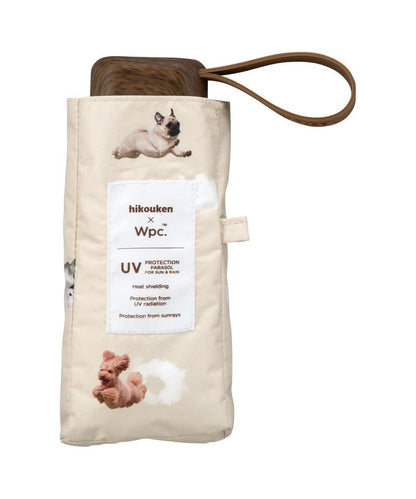Ombrelle pliante Flying Dog × Wpc. Mini 47 cm – UV 100 %, UPF50+