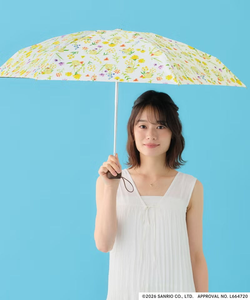 Parapluie Pliable Mini Sanrio Characters Motif Floral Aquarelle Wpc.