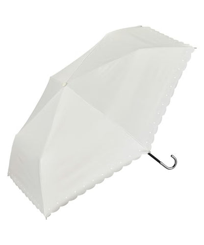 Ombrelle pliante Wpc. Silver Ribbon Heart Mini 50 cm – UV 100 %, UPF50+