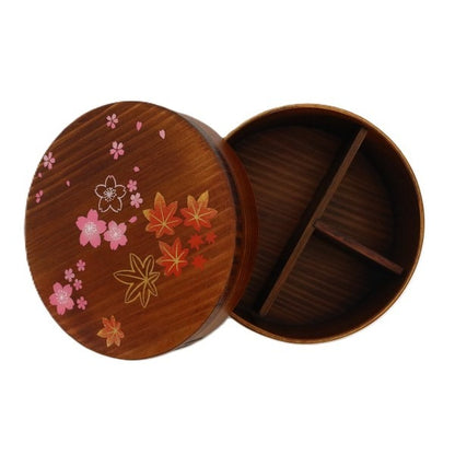Boîte Bento Japonaise Magewappa Sakura & Momiji – Bois de Cèdre 650 ml