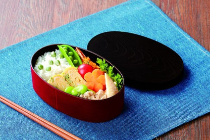 Boîte Bento Japonaise Style Magewappa Rouge – 500 ml, Fabrication Japonaise
