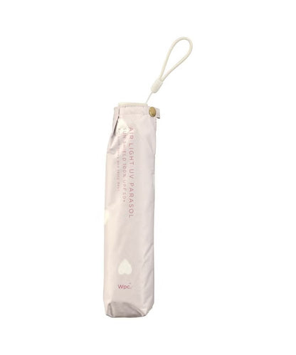 Parapluie Pliable Léger Mini Anti-UV Cœur Crème Wpc.