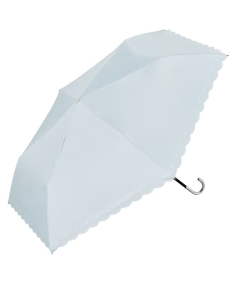 Ombrelle pliante Wpc. Silver Ribbon Heart Mini 50 cm – UV 100 %, UPF50+