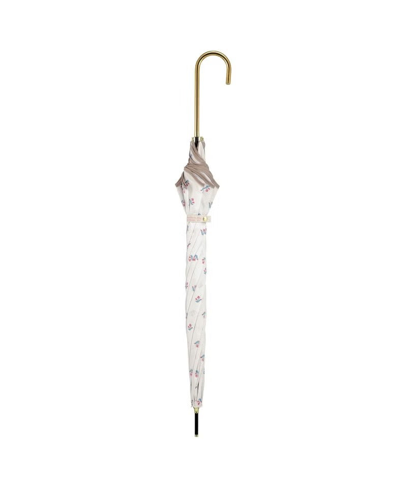 Parapluie Pliable Mini Bordure Ondulée et Petites Fleurs Wpc. | Pluie & Soleil