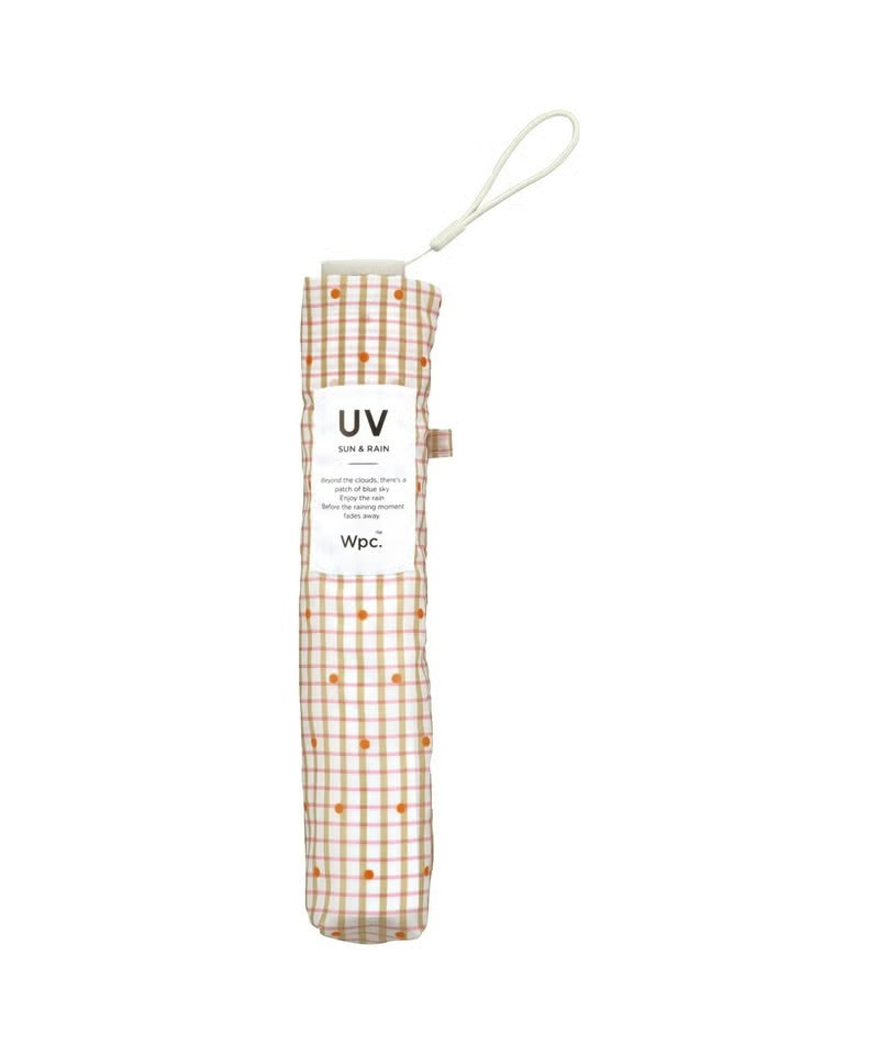 Parapluie Pliable Mini Motif Carreaux et Pois Wpc. | Pluie & Soleil