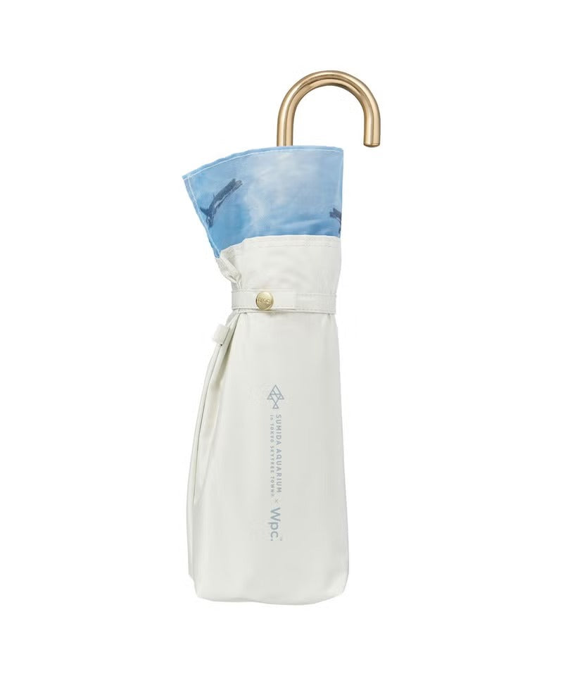 Ombrelle pliante Aquarium de Sumida × Wpc. Swimming Penguin 54 cm – UV 100 %, UPF50+