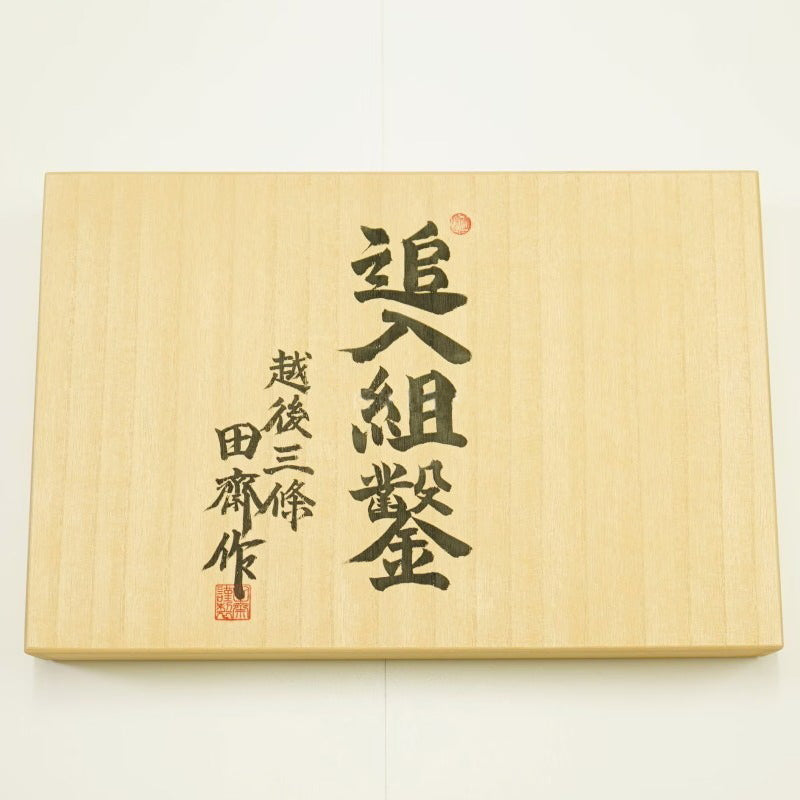 Tasai – Coffret de 10 ciseaux à bois japonais Oire Nomi polis, manches en palissandre