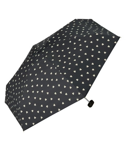 Parapluie Pliable Mini Anti-UV Motif Cœur Wpc.