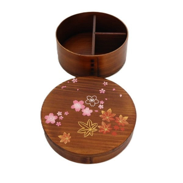 Boîte Bento Japonaise Magewappa Sakura & Momiji – Bois de Cèdre 650 ml