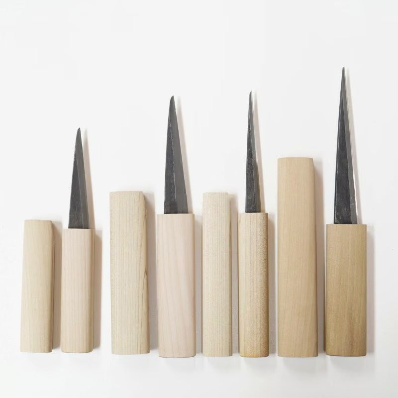 Baishinshi Couteau de sculpture japonais White Steel – Kuri Kogatana droitier & gaucher