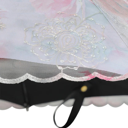 Parapluie Pliable Anti-UV Double Couche Dentelle Kumokasa