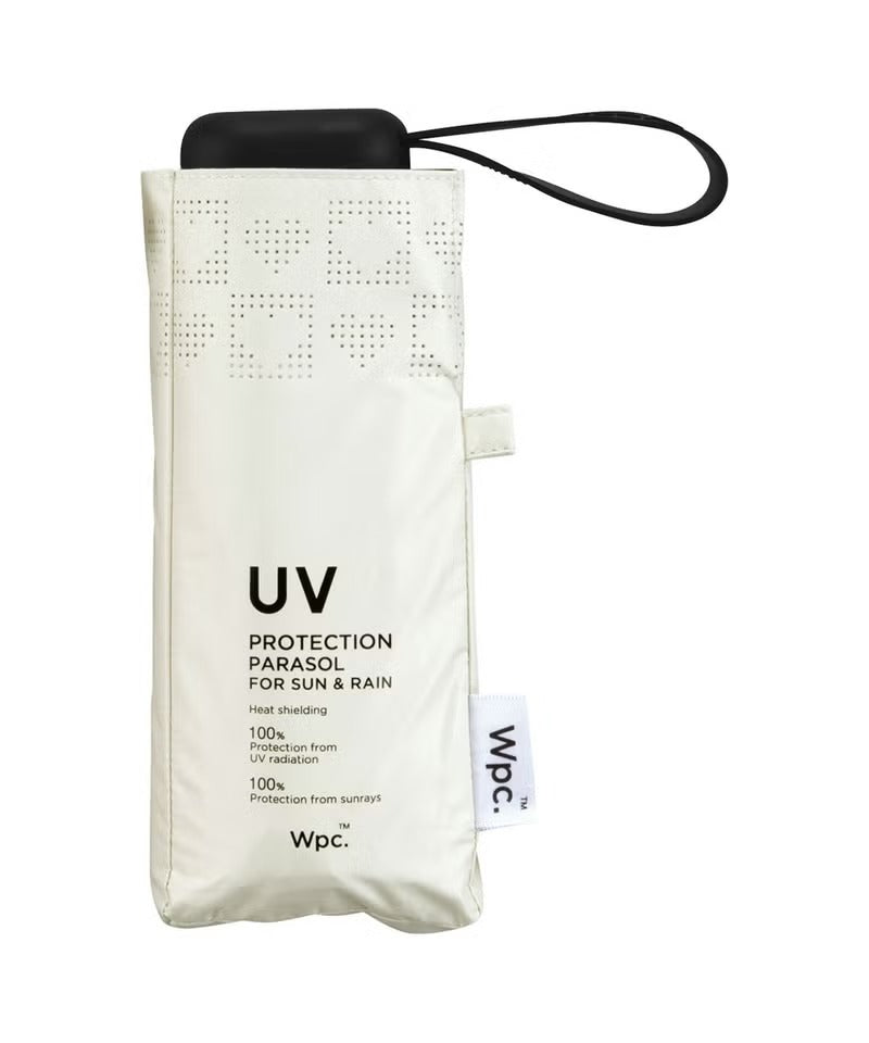 Parapluie Pliable Mini Anti-UV Bordure Cœur Wpc.