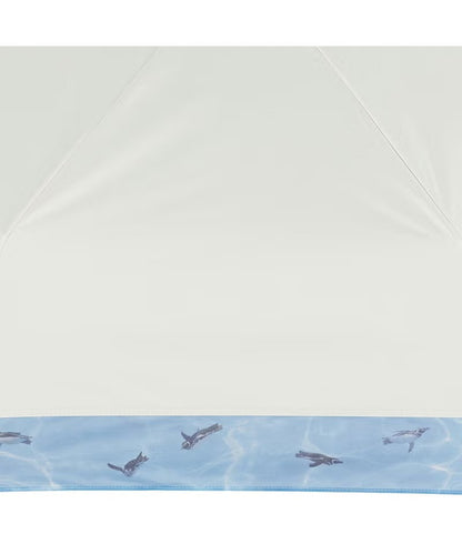 Ombrelle pliante Aquarium de Sumida × Wpc. Swimming Penguin 54 cm – UV 100 %, UPF50+