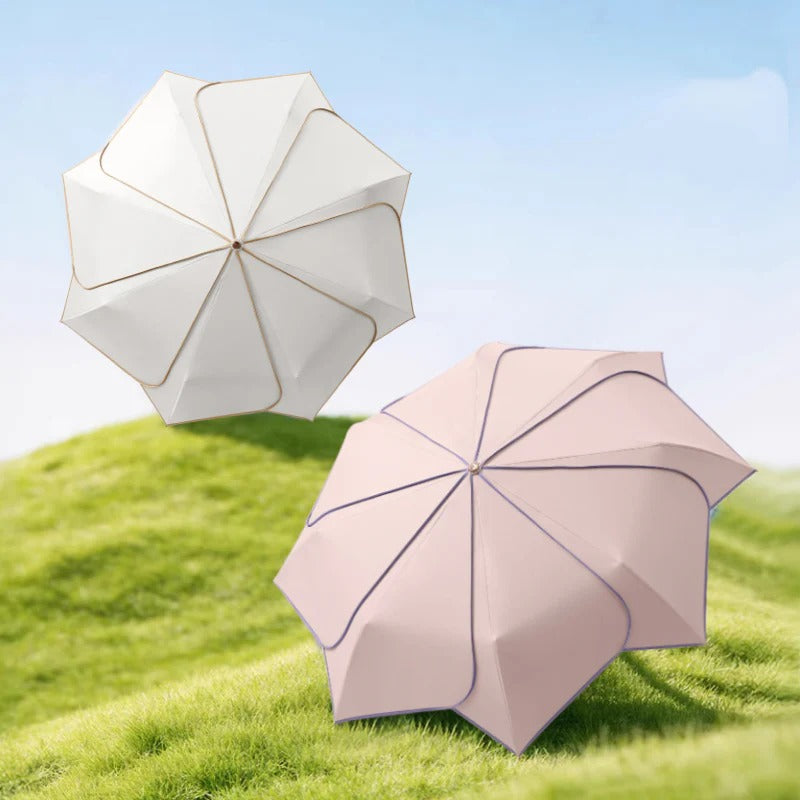 Parapluie Japonais Pliable Fleur | Ombrelle Anti-UV UPF50+ 100% UV & Pluie