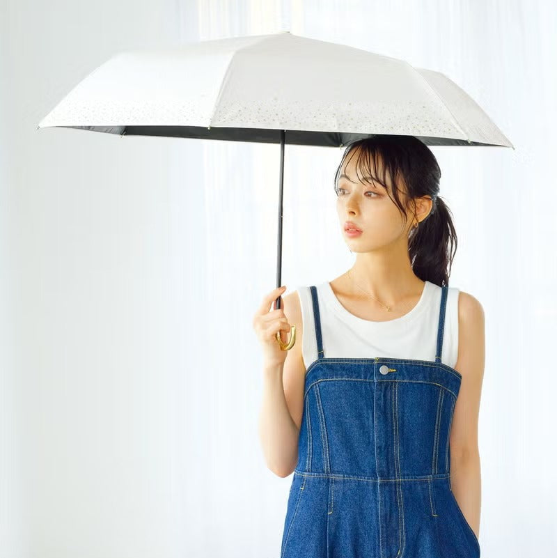 Parapluie Japonais Pliant Mini Anti-UV Bordure Étoiles Wpc.