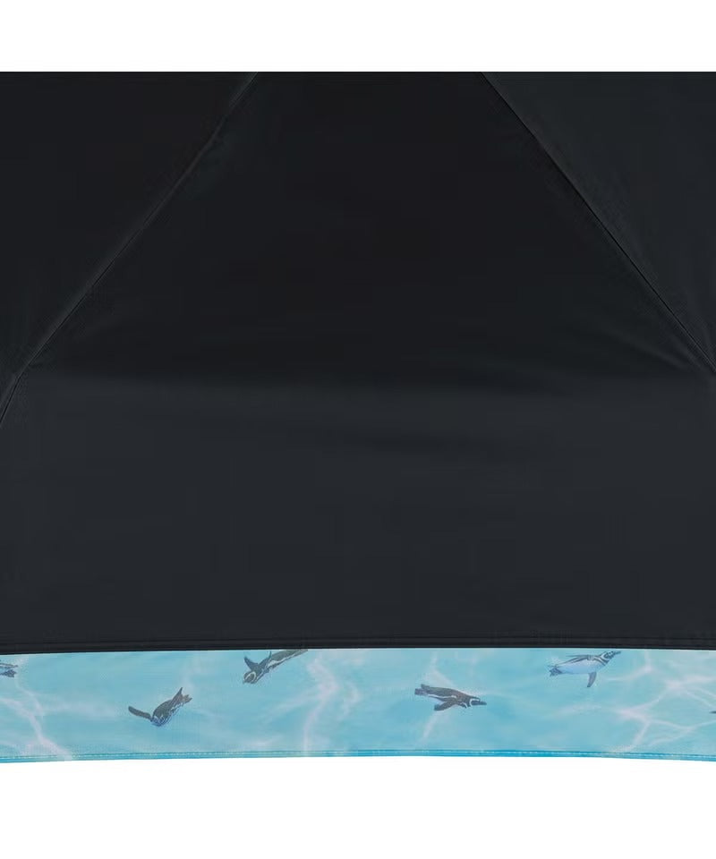 Ombrelle pliante Aquarium de Sumida × Wpc. Swimming Penguin 54 cm – UV 100 %, UPF50+