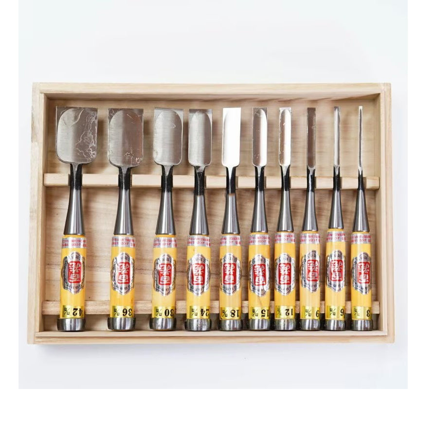 Coffret de 10 ciseaux japonais Hyakuzo Oire Nomi